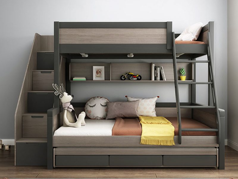Triple Bunk Bed with Storage, $1,187